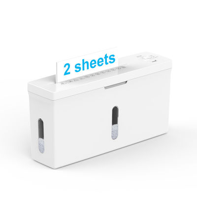 Nieuwe kantoorapparatuur P5 niveau CS201C A4 2 bladvernietiger voor kantoor bureau papier versnippering machine witte kleur