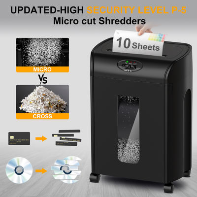 Bedrijfspapier-CD-shredder met een container van 18 liter