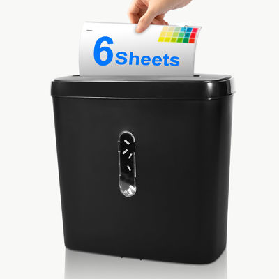 Mini Home Office Cross Cut 6 vellen A4 Paper Shredder Met 11L Basket C502P