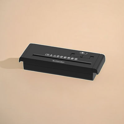 Vaste snelheid 297x112x588mm Desktop Strip Cut Paper Shredder voor snel versnipperen