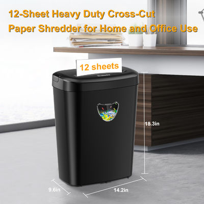 Zware P-4 Paper Shredder machine 25L bin versnippering capaciteit 12 bladen A4 CD228P-12