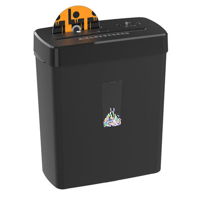 Mini Zwarte 13L CD Creditcard Paper Shredder Machine 8 vellen voor thuis kantoor cd222P-8