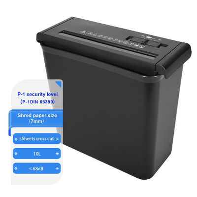 10L Mini kantoor en thuis gebruik strip gesneden 5 vellen A4 document papier shredder CS522S