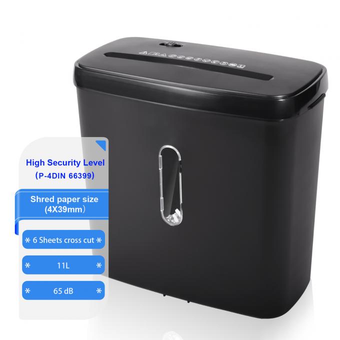 Hoog kantoorbeveiligingsniveau P4 Kleine kruissnijmachine 11L Kofferbak Capaciteit voor thuisgebruik C502P 0